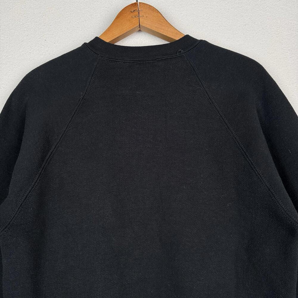 Vtg 80'S Artex University of Michigan Raglan Sweatshirt Made In USA Large Black - Picture 7 of 9